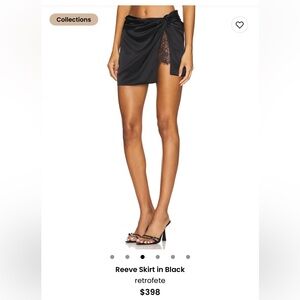 BRAND NEW TAGS ATTACHED Retrofete Black Reeve Mini Skirt
